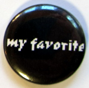 My Favorite - Black button