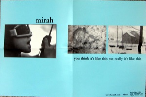 Mirah - You Think It's Like this But Really It's Like This poster